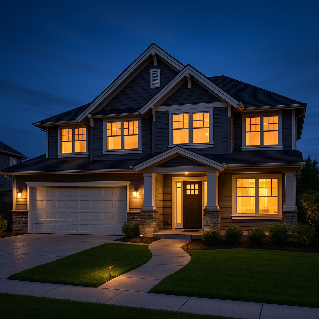 Safe and well-lit suburban home